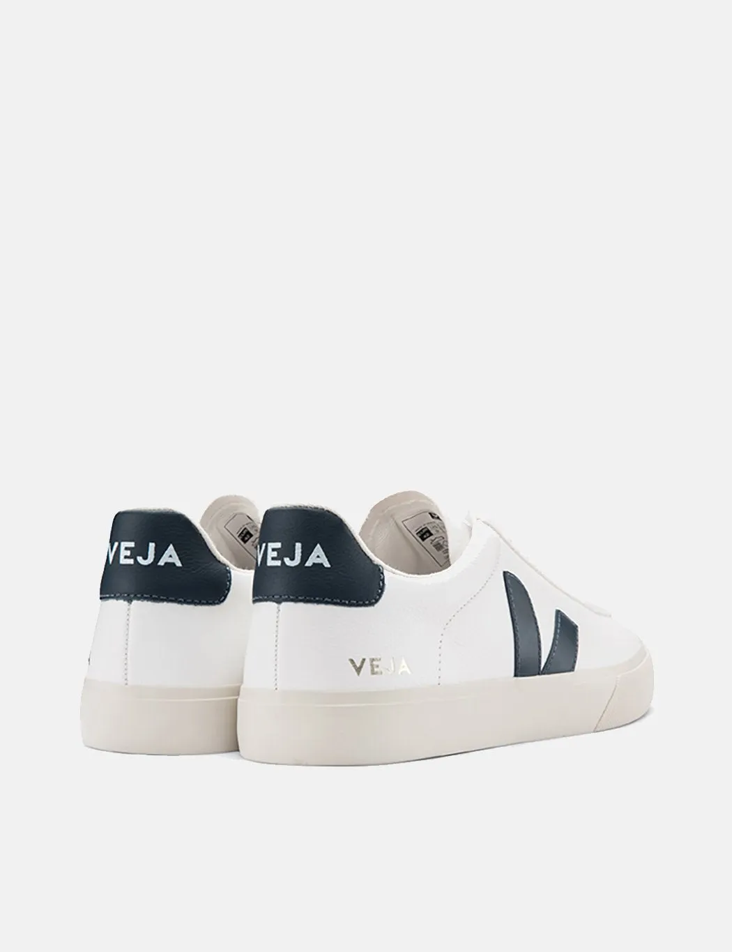 Veja Campo Trainers (Chrome Free Leather) - White/Nautico Blue