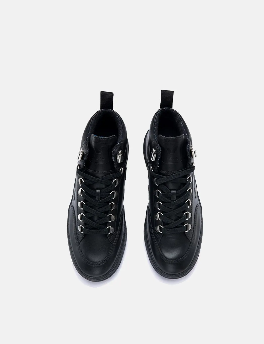 Veja Roraima Leather Trainers - Grafite Black-Sole