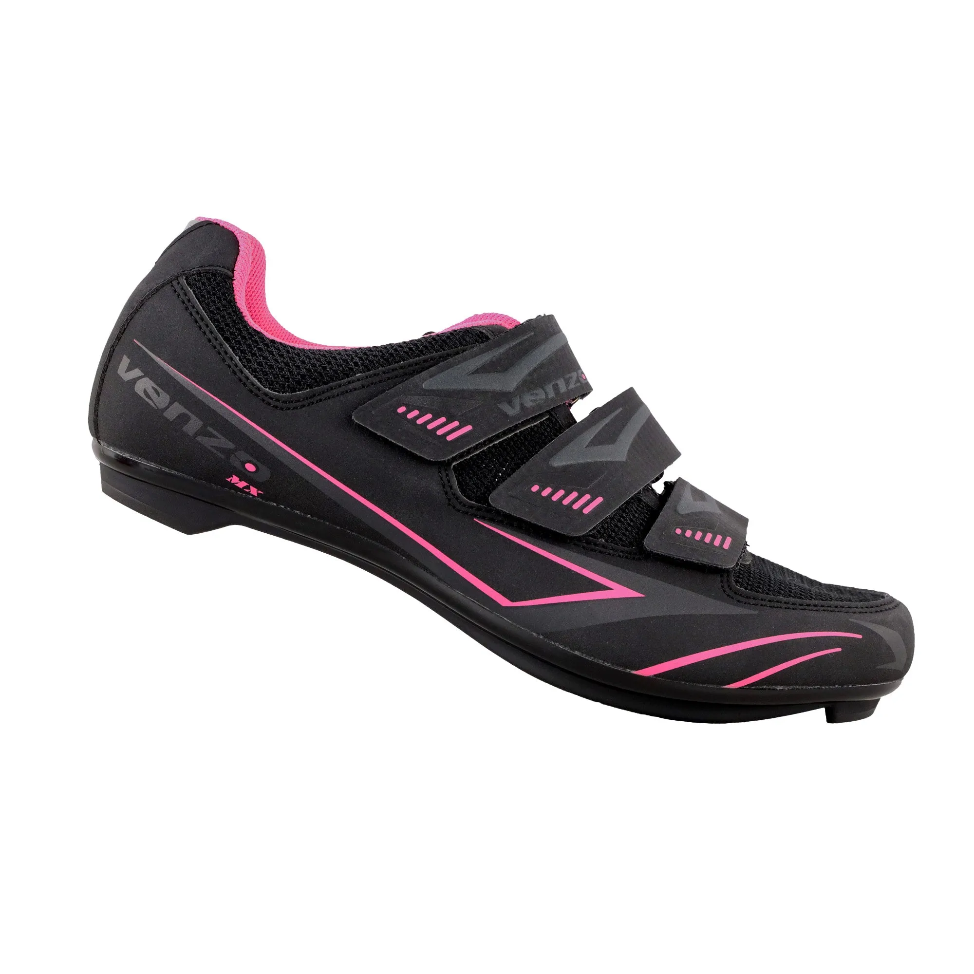 Venzo Bike Bicycle Women's Ladies Cycling Riding Shoes - Compatible with Peloton, for for Shimano SPD & Look ARC Delta - Perfect for Indoor Exercise Bikes & Road Racing - with Look Delta Cleats - Size 41