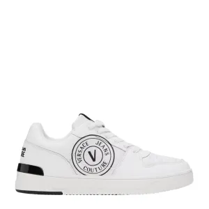 Versace Jeans Couture White Starlight Low Top Leather Trainers