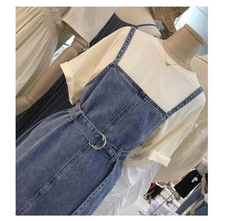 Vintage Jams Denim Overall Dress