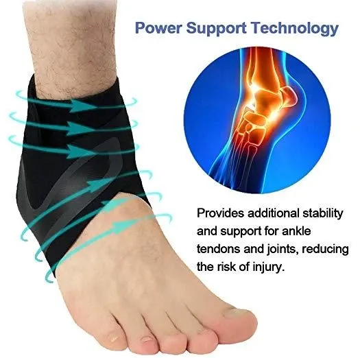 WALK-FREE™ THE ADJUSTABLE ELASTIC ANKLE BRACE - Ankle Support Brace,Elasticity Free Adjustment Protection Foot Bandage,Sprain Prevention Sport Fitness Guard Band