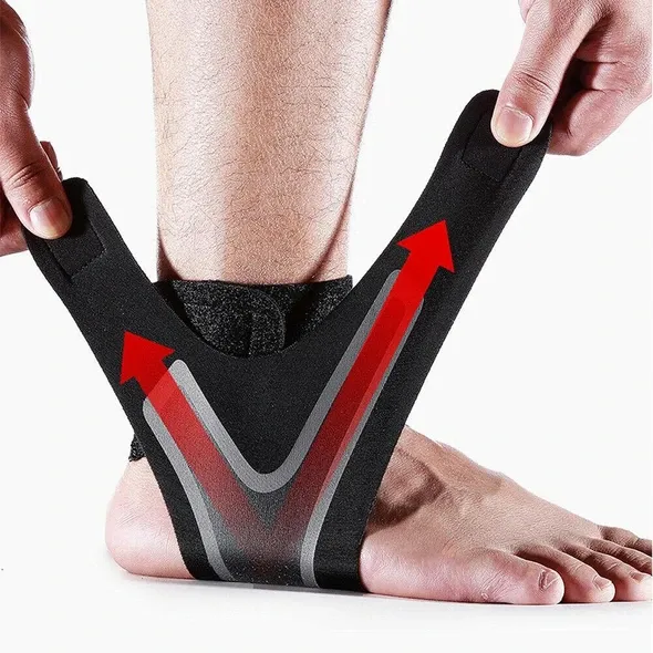 WALK-FREE™ THE ADJUSTABLE ELASTIC ANKLE BRACE - Ankle Support Brace,Elasticity Free Adjustment Protection Foot Bandage,Sprain Prevention Sport Fitness Guard Band