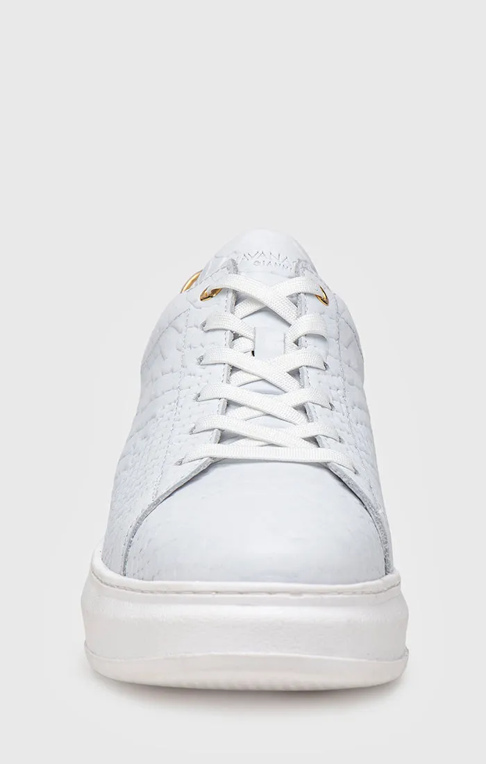 White Gold Upscale Sneakers