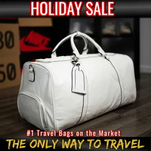 White Leather Duffle (HOLIDAY SALE)