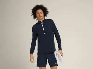 Wilson Mens Elevate Performance Half Zip Long Sleeve Tennis Top