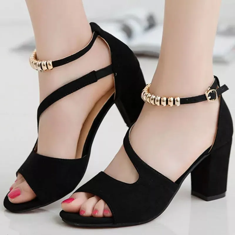 Women's High Heel Sandals Peep Toe Shoes - A21