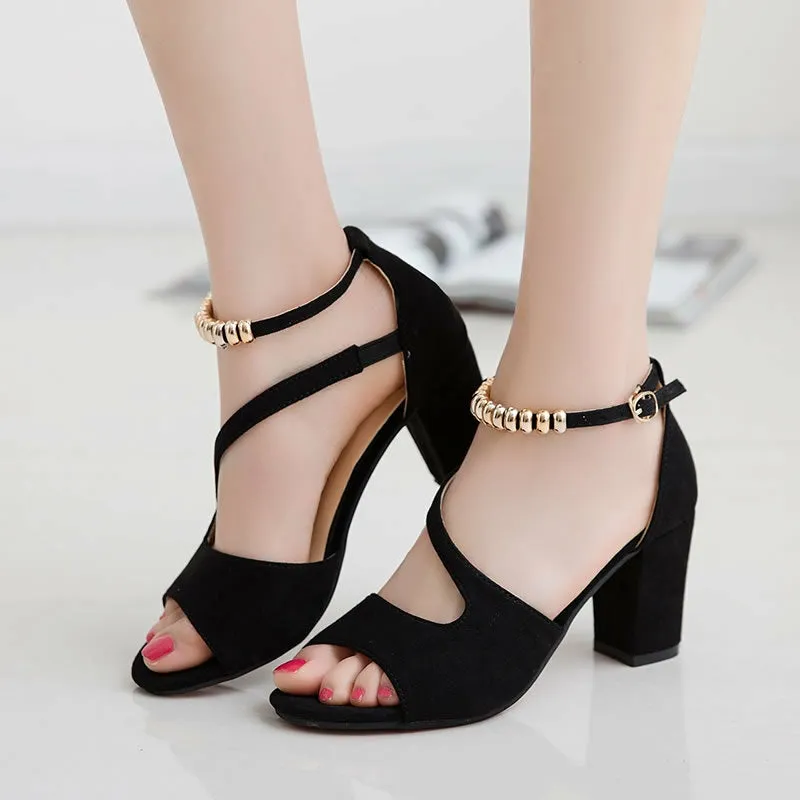 Women's High Heel Sandals Peep Toe Shoes - A21