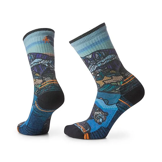 Women's Hike Light Cushion Icy Range Print Crew Socks