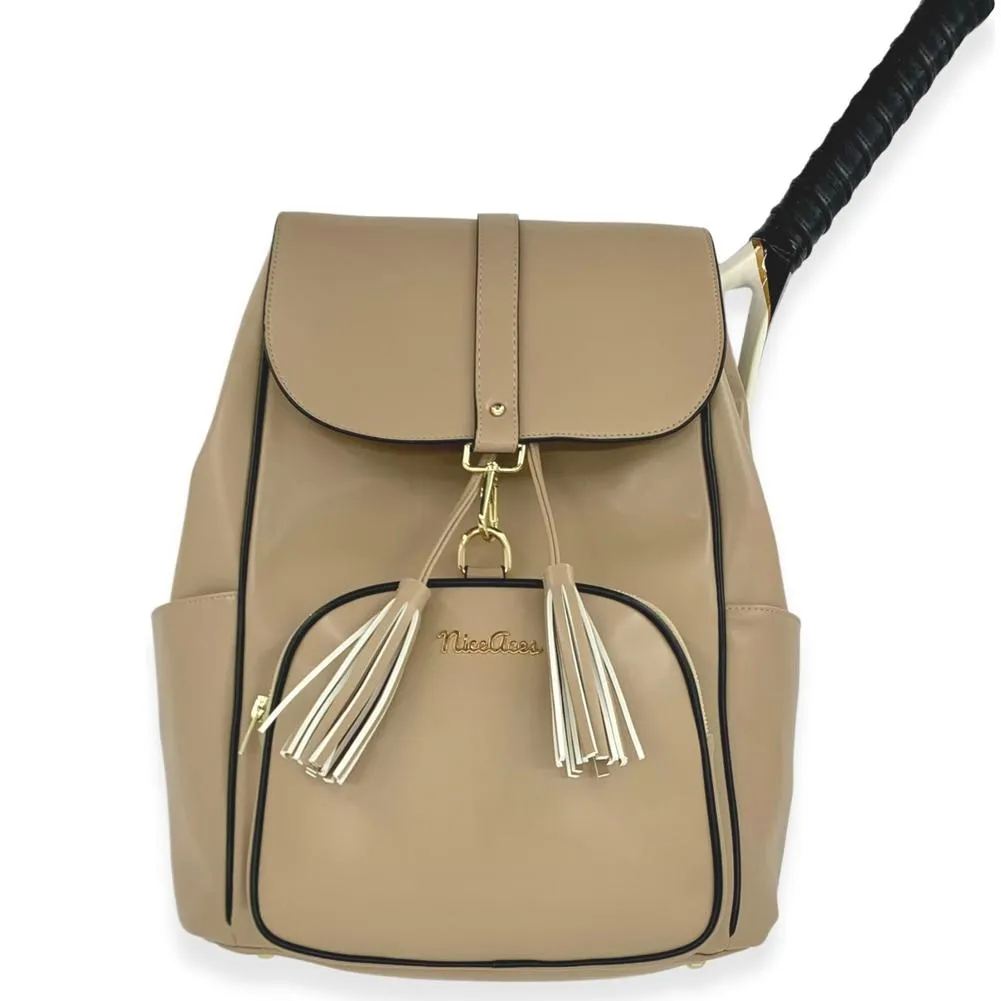 Women's Sara Tennis Backpack Beige