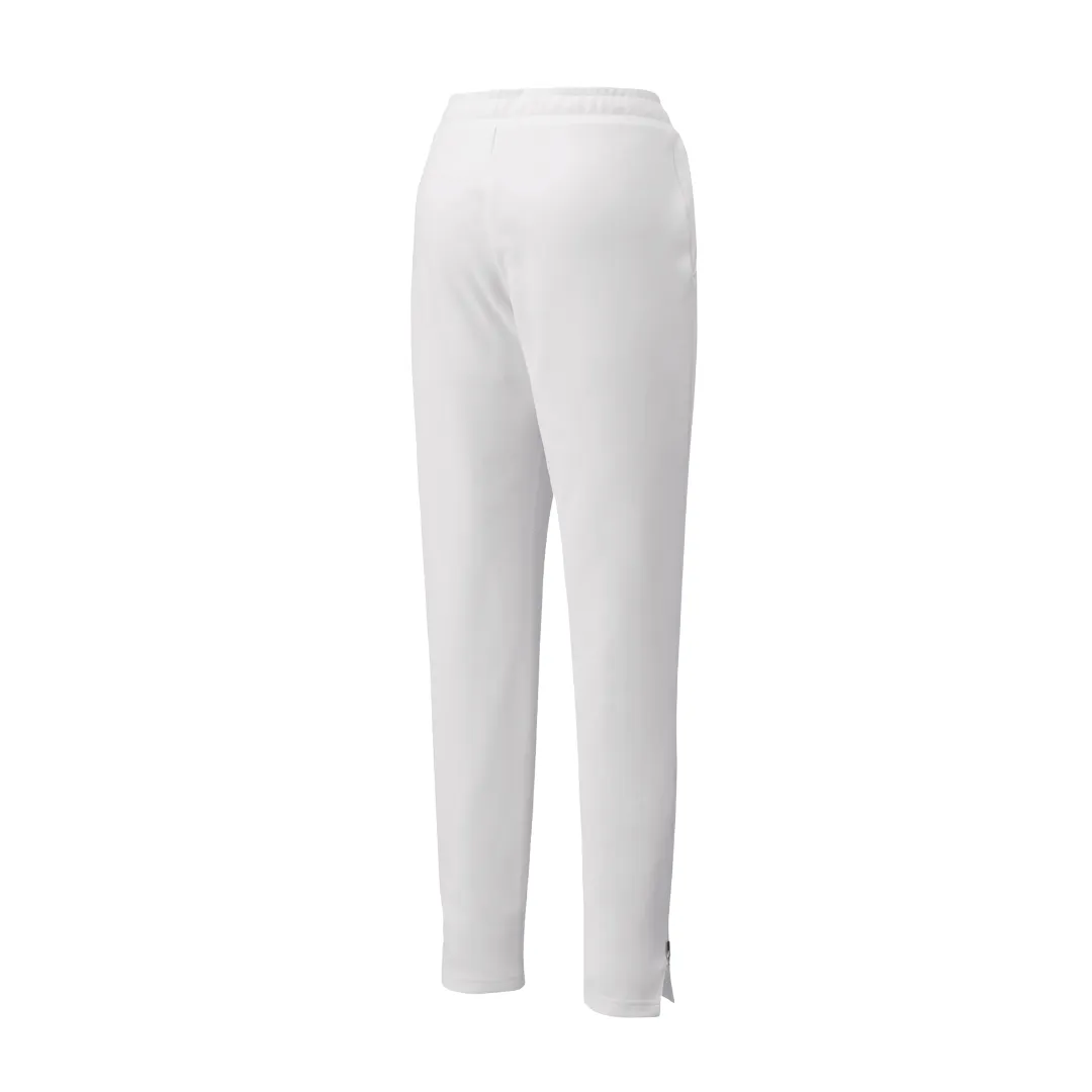 Yonex 67064A Ladies White 75th Anniversary Edition Warm-Up Pants [White]