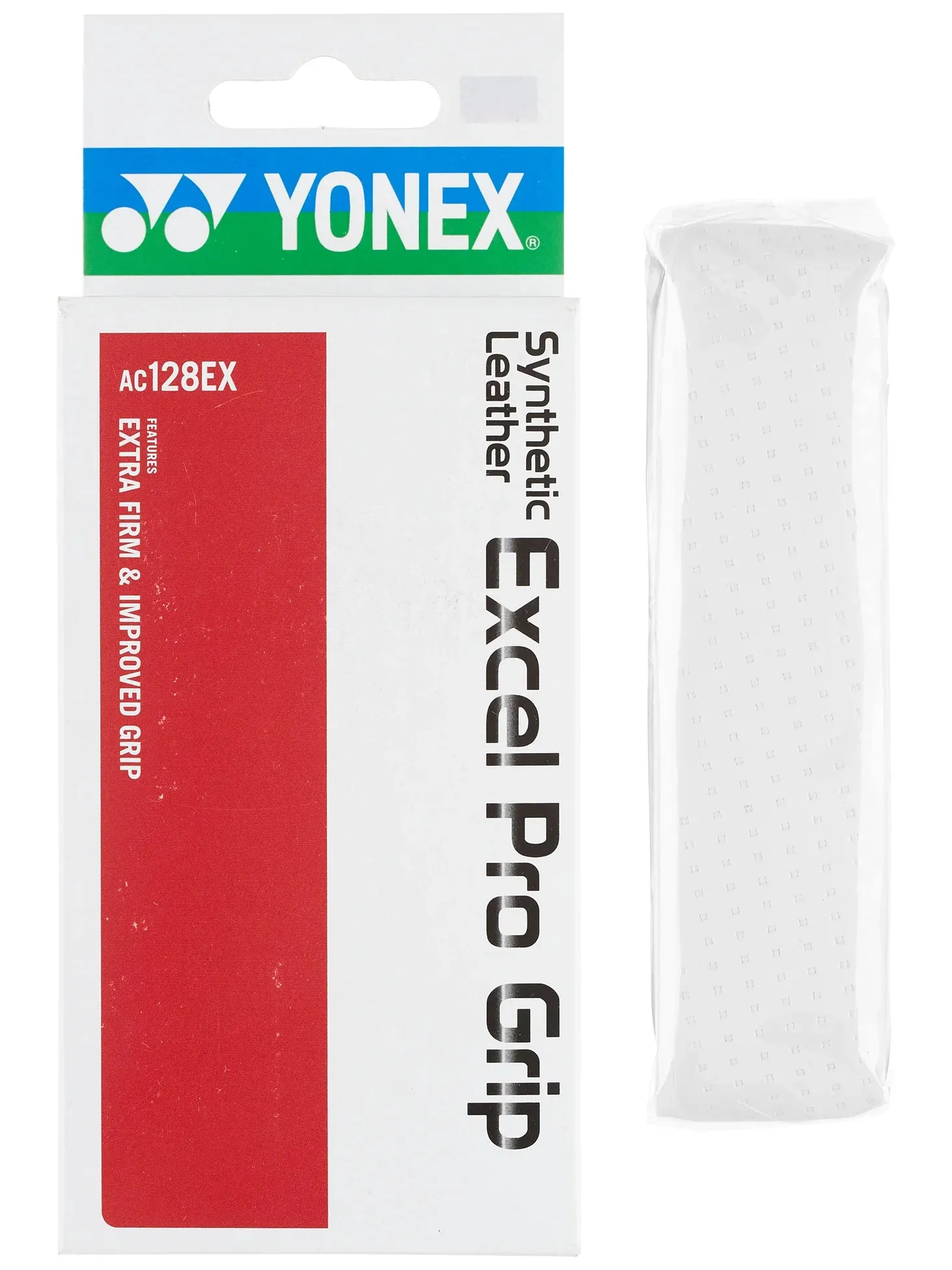 Yonex Synthetic Leather Excel Pro Replacement Grip (White)