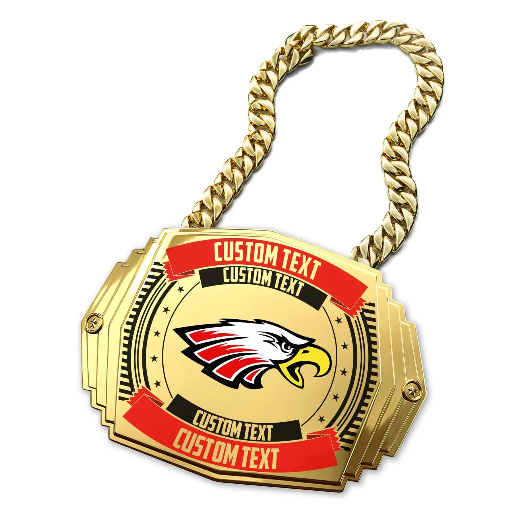 Your School Logo XL Turnover Chain 5lb.